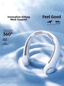JISULIFE | USB Rechargeable Lightweight Quiet Portable Neck Fan