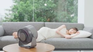 DESKTRON Desk Air Circulator Fan 4000mAh Wall Mount Fan Powerful Airflow Quiet Table Fan Portable Fan for Office Kitchen Home Toilet