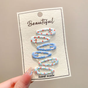 Mini Colorful Polka Dot Non-Damaging Baby Hair Clips
