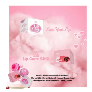 ORIGINAL BPOM SR12 Lip Balm Pelembab Bibir Lip Care Natural & Cherry – Atasi Bibir Kering Gelap dan Pecah Secara Alami