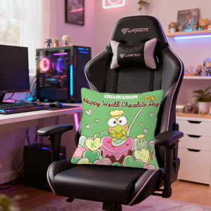 Sanrio | Sanrio KEROKEROKEROPPI Pillow Covers Cartoon Sofa Decorative Home Double-sided Printing Short Plush Cushion Cover Christmas gift