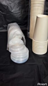 GELAS PAPER/PAPER CUP/GELAS KERTAS KOPI UKURAN 16 OZ POLOS ISI 50 PCS TERMURAH DAN BERKUALITAS