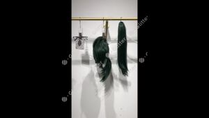 Anime Zenin Maki Cosplay Wig 60cm Long Ponytail Dark Green Wigs Heat Resistant Synthetic Hair