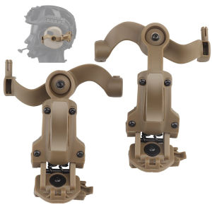 ยุทธวิธีหูฟัง Bracket Fast HELMET Rail Mount อะแดปเตอร์ OPS CORE ARC/Wendy การหมุนหลายมุมยุทธวิธี Pickup ชุดหูฟังผู้ถือ