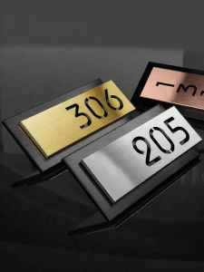 GELEKE | Luxurious Creative Number Plate Customizable Stainless Steel