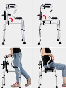 Universal Wheel Brake Wheel Caster Wheel Adult Elderly Walker Multifunctional Paralysis Rehabilitation Mobility Aid Accessory