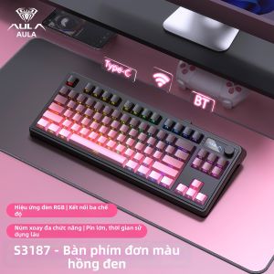 AULA | Bộ Bàn Phím và Chuột Không Dây Ba Chế Độ Cảm Giác Cơ