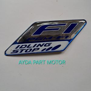 Emblem Logo PGM FI IDLING STOP timbul 3D Original