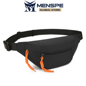 MENSPE Fashion Sports Bag Men Women Outdoor Waist Pack Bags Multi Compartment Chest Bag Adjustable Running Pouch Waterproof Crossbody Bag Money Phone Waist Fanny Pack Jogging Belt Fanny Pack for Fitness Sports Outdoor