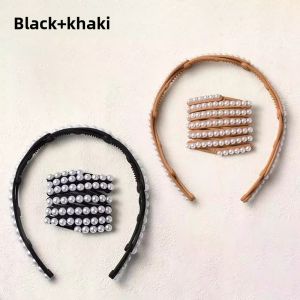 Retractable Foldable Headband Womens Pearl Not-Too-Tight 2024 New Hair Pin Travel Portable Face Wash Hair Band