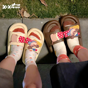 XIXITIAO | Anti-slip Character Puppy Print Flip Flops