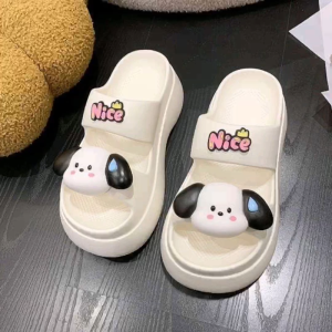 Dép nữ 2 quai bản đế độn 5cmdép quai ngang nữ đế xuồng