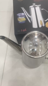 Bình Đựng Rót Nước inox 304 Loại Dày Mỏ Dài 2000ml