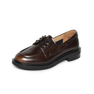 Reemoor | Fall 2026 English Style Round Head Thick Sole Loafers
