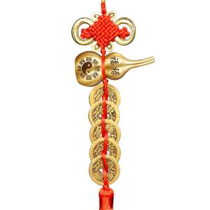 YOUYANTANG | Empress Door Guardian Copper Five Emperors Coin with Auspicious Knot