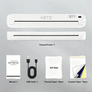 Dual-Use A4 Thermal Printer Available in Black & White Wireless Bluetooth for Tattoos & Documents