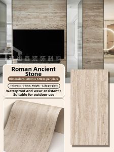 BEIQIVI | Faux Roman Travertine Flexible Soft Porcelain Wall Panel