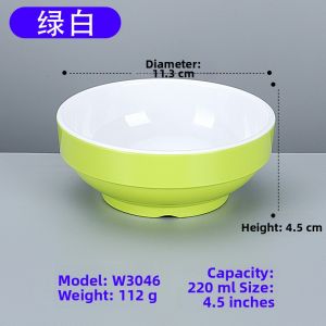 Durable Simulated Porcelain Bowl For Commercial Use
