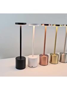 Portable LED Cordless Touch Table Lamps Rechargeable Desk Lamp 3Colors Adjustable Bedside Creative Ambient Light for Room Decor
