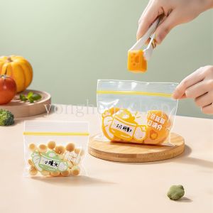 【Hot Sale】36pcs/set Food Packaging Bags Fruit Meat Snacks Storage Bags Preservation Sealed Sub-packing Bag Baby Complementary Food Organizers Reusable Pouch