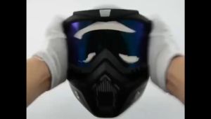 MLADEN Motorcycle Goggles Removable Mask Windproof Motocross Eyewear Motor Bike Helmet Open Face Half Face Helmet