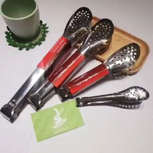 Kẹp Gắp Thức Ăn Đầu Tròn Dài 18cm Chất Liệu Inox Bền Bỉ