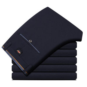 2020 Fashion Suit Pants Mens Elegant Dress Pants Solid Men Leisure Suits Trousers Male Slim Fit Pants Formal Black Blue