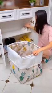 TÚI ĐỰNG QUẦN ÁO CHĂN MÀN CÓ KHOÁ KÉO SIZE 100L