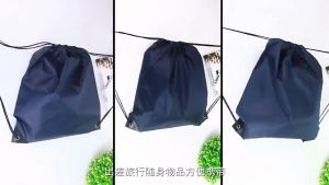 LARGE Polyester Nylon Pack Drawstring Leisure Storage Bag Hiking Cycling Sports Backpack 休闲运动背包