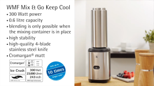 Máy Xay Sinh Tố Mini WMF Mix On The Go Xay Sinh Tố Cầm Tay Tiện Mang Đi Nhập Đức BH 12 Tháng
