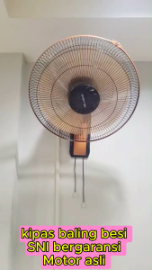 Kipas Dinding Kipas Angin Wall Fan Baling Besi Watt Kecil SNI Bergaransi 18 inch 45 Cm