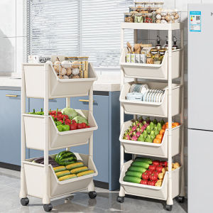 Slim Storage Cart with WheelsNarrow Shelf1-5 Tier Kitchen Storage Cart Bathroom Storage OrganizerMobile Shelving Unit Rolling CartStorage Cart for Bedroom Laundry Narrow Places