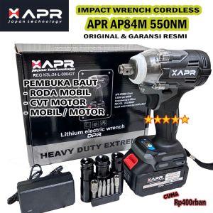 AP126PROMAX 1000NM FULLSET  BOR IMPACT WRENCH CORDLESS PEMBUKA BAUT RODA MOBIL MOTOR KUAT DAN MURAH ORIGINAL AP126PROMAX+