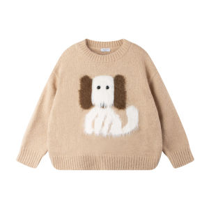 MUCMUKN | Merino Wool Blend Soft and Puffy Teddy Bear Neck Sweater for Boys and Girls