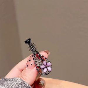 กิ๊บติดผมกิ๊ฟติดผมกิ๊บติดผมม้าปลายสูงสไตล์โบราณกิ๊บติดผมสไตล์ใหม่เคลือบรูปดอกไม้ปิป้าปากเป็ดที่สวมศีรษะสตรี