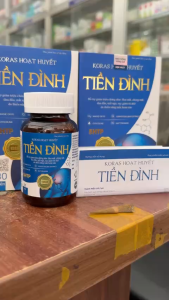 Viên uống bổ não KORAS HOẠT HUYẾT TIỀN ĐÌNH hộp 30 viên dùng cho người bị : hoa mắt chóng mặt đau đầu mất ngủ.
