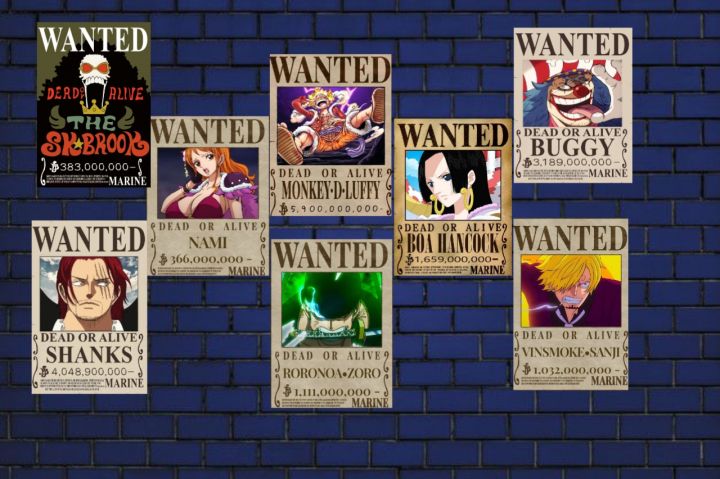 Poster One Piece Bounty/Poster One Piece isi 10pcs ukuran A4