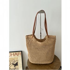 กระเป๋าถือผ้าไนลอนขนาดใหญ่สำหรับผู้หญิง กระเป๋าสะพายไหล่แบบลำลองสำหรับเดินทาง กระเป๋าถือแบบสะพายข้าง กระเป๋าถือแบบลำลองสำหรับฤดูร้อนปี 2024