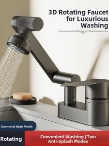 TIANYUWAN | Dual Outlet Cold and Hot Water Faucet for Washbasin 3 Hole Mixing Valve