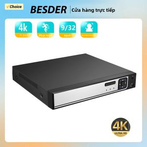 Đầu Ghi Hình Mạng NVR BESDER H.265 AI 4K UHD 9 Kênh 16 Kênh 32 Kênh 5MP CCTV Giám Sát Với Phát Hiện Chuyển Động & Phát Hiện Khuôn Mặt DVR