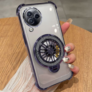 Ultra-Thin Silicone Phone Case for Xiaomi Civi3 Full Edge Protection Shockproof Soft Shell Mens 2024 New Model Curved Screen with Stand Stress Relief