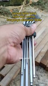 Kunci L Set 9 Pcs Ball Point Hex Key Bulat Panjang M-7408