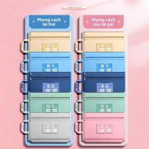 MONLEYTA | Túi vải học sinh đựng tài liệu nhiều lớp Túi đựng sách dày có khóa kéo Túi học sinh Túi đựng đồ dùng học tập Túi đựng sách