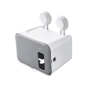 TAILI bathroom tissue box suction cup punch-free face towel storage box toilet paper box bathroom toilet paper rack wall-mounted toilet paper roll paper rack toilet paper box