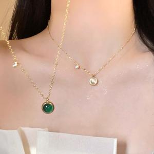 Corinna Fashion Cats Eye Birthstone NecklaceIPremium Gemstone PendantJewelry for Women PH