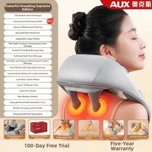 AUX | AUX Neck Massager Shoulder Back Cervical Spine Massage Device 1692 Finger Pressure Rubbing Neck Trapezius Muscle Healing Tool