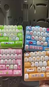 Bandai | 26 Decompression Keyboard Keys Cute Keychain Student Pendant Ornaments Bag Ornaments Childrens Adult Gifts. Kawaii Anime