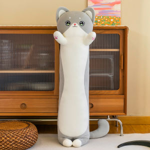 Cat Pillow Long Pillow Bedroom Leg-Supporting Figurine Doll Ragdoll Girls Bed Super Soft and Cute Stuffed Toys