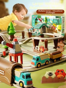 QU RAN | Electric Train Educational Toy Model