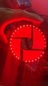 Quạt làm mát cpu Fan case 12cm 33 led màu đỏ 4pin không ồn